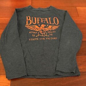 Buffalo David Bitton Dark Gray Tee with White Logo